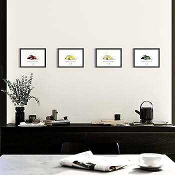 Amazon.co.jp: ポスター ビンテージカーポップアート A4額入り